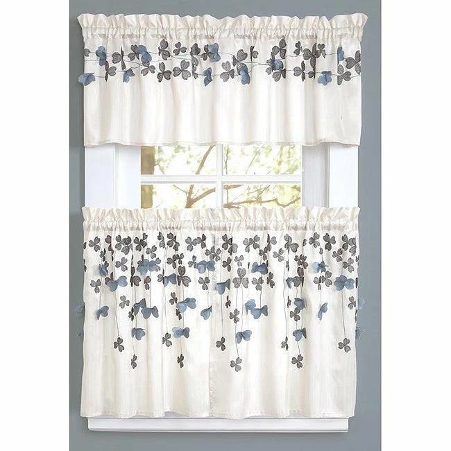 Cheapest β Lush Decor 2-piece Flower Drops Ivory Kitchen Tiers π 1 Cheapest β Lush Decor 2-piece Flower Drops Ivory Kitchen Tiers π