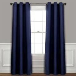 Hot Sale ⌛ Lush Decor Absolute Blackout Window Curtain Panel Pair Plum 👏