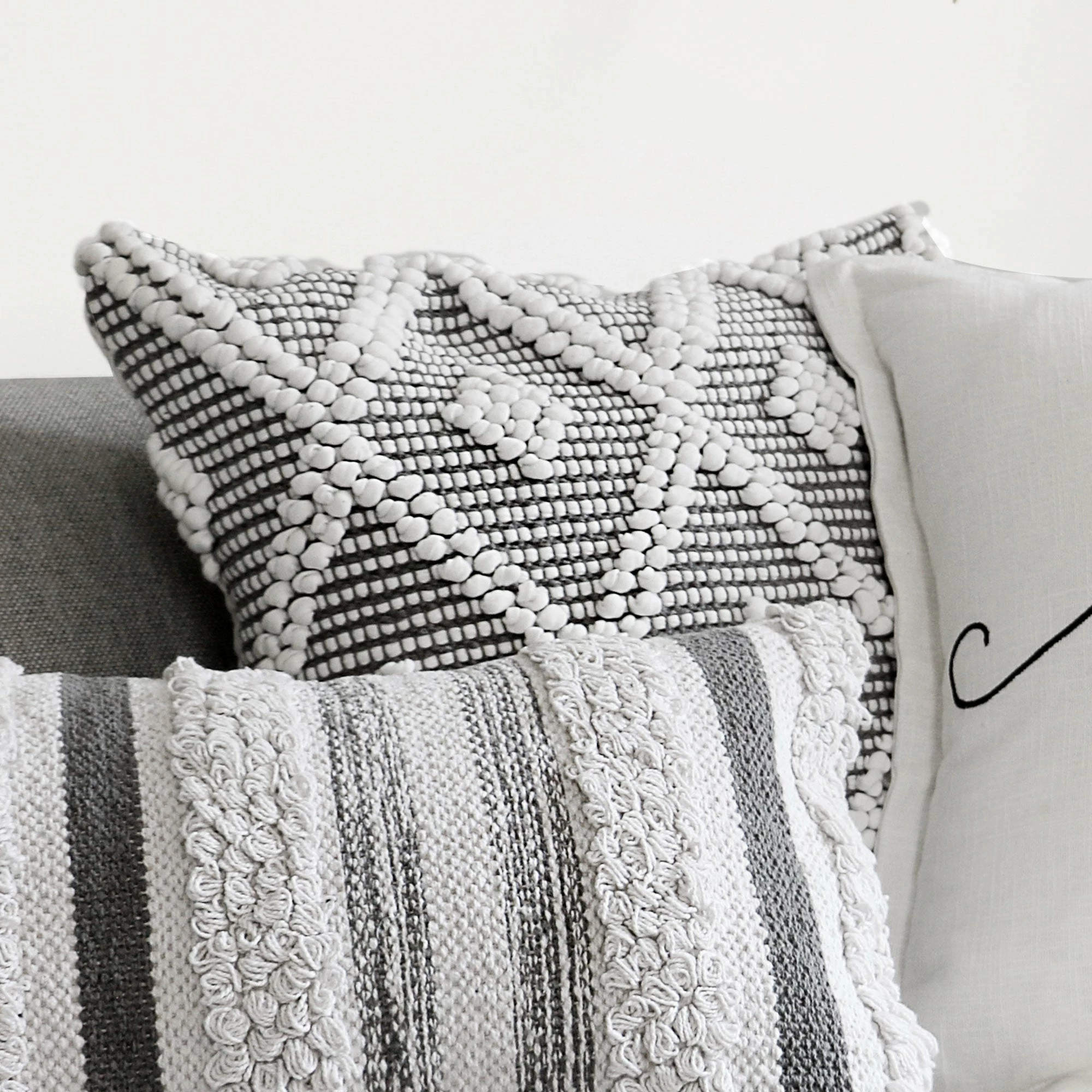 Best deal π Lush Decor Adelyn Decorative Square Pillow Cover Gray β 5 Best deal π Lush Decor Adelyn Decorative Square Pillow Cover Gray β - Image 5
