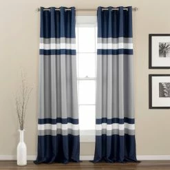Flash Sale π Lush Decor Alexander Stripe Room Darkening Curtain Panel Pair Navy π 21 Flash Sale π Lush Decor Alexander Stripe Room Darkening Curtain Panel Pair Navy π -Lush Decor Shop Lush Decor Alexander Stripe Room Darkening Curtain Panel Pair