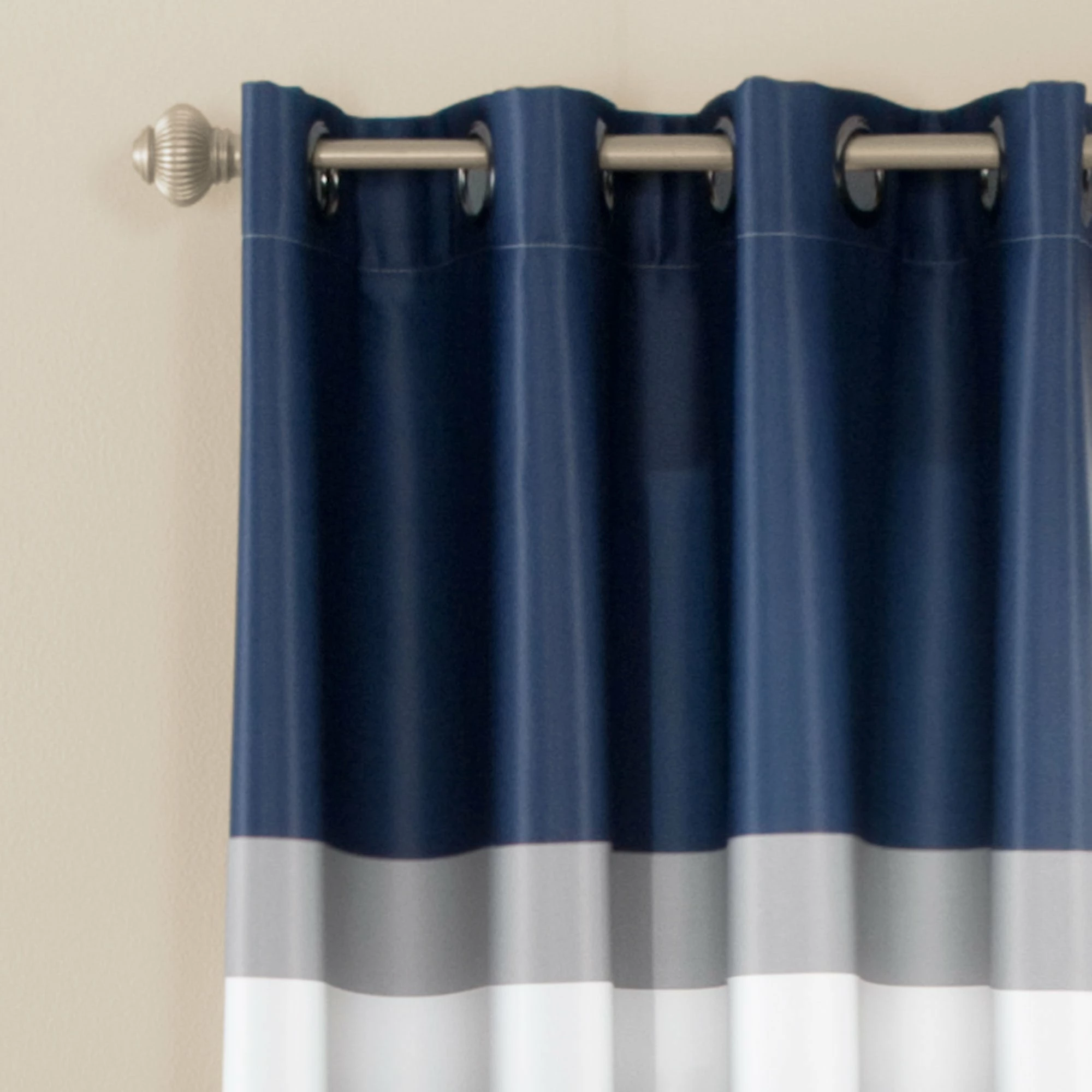 Flash Sale π Lush Decor Alexander Stripe Room Darkening Curtain Panel Pair Navy π 11 Flash Sale π Lush Decor Alexander Stripe Room Darkening Curtain Panel Pair Navy π - Image 11