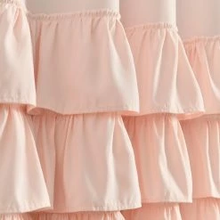 Cheapest 🛒 Lush Decor Allison Ruffle 100% Lined Blackout Window Curtain Panel Blush 💯 -Lush Decor Shop Lush Decor Allison Ruffle 10025 Lined Blackout Window Curtain Panel 10