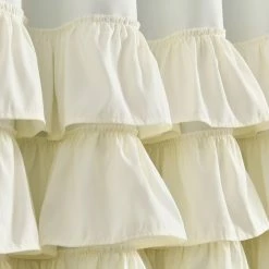Cheapest 🛒 Lush Decor Allison Ruffle 100% Lined Blackout Window Curtain Panel Blush 💯 -Lush Decor Shop Lush Decor Allison Ruffle 10025 Lined Blackout Window Curtain Panel 6