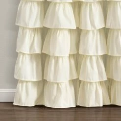 Cheapest 🛒 Lush Decor Allison Ruffle 100% Lined Blackout Window Curtain Panel Blush 💯 -Lush Decor Shop Lush Decor Allison Ruffle 10025 Lined Blackout Window Curtain Panel 8