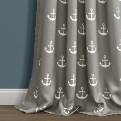Deals ⌛ Lush Decor Anchor Room-darkening Window Panel Curtain Pair Navy 💯 -Lush Decor Shop Lush Decor Anchor Room darkening Window Panel Curtain Pair 5