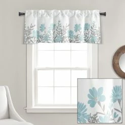 Best reviews of 👍 Lush Decor Aprile Light Filtering Valance - 18" X 52" Yellow / Grey 🌟