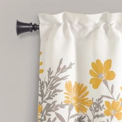 Best reviews of 👍 Lush Decor Aprile Light Filtering Valance - 18" X 52" Yellow / Grey 🌟 -Lush Decor Shop Lush Decor Aprile Light Filtering Valance 7