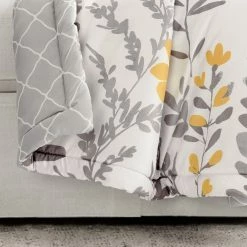 New ✔️ Lush Decor Aprile Throw Single Yellow/gray ⌛ -Lush Decor Shop Lush Decor Aprile Throw Single 7