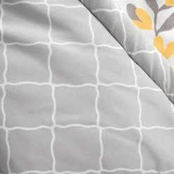 New ✔️ Lush Decor Aprile Throw Single Yellow/gray ⌛ -Lush Decor Shop Lush Decor Aprile Throw Single 8