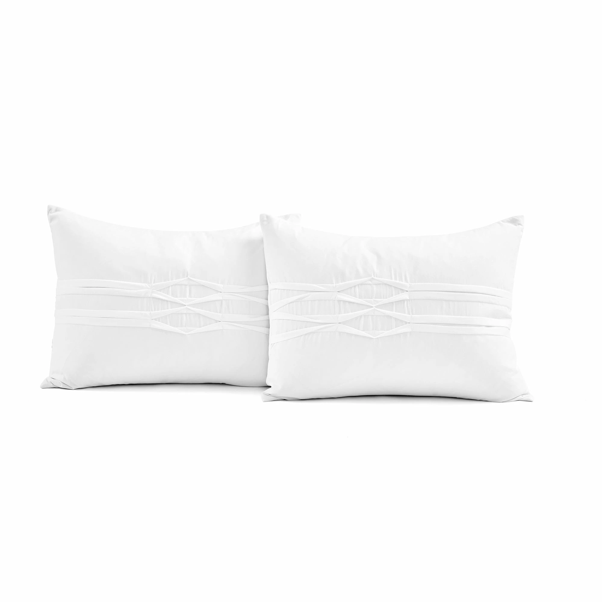Budget ✨ Lush Decor Arora Pleat 5 Piece Comforter Set White ✨ 13 Budget ✨ Lush Decor Arora Pleat 5 Piece Comforter Set White ✨ - Image 13