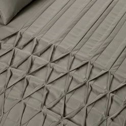 Budget ✨ Lush Decor Arora Pleat 5 Piece Comforter Set White ✨ 28 Budget ✨ Lush Decor Arora Pleat 5 Piece Comforter Set White ✨ -Lush Decor Shop Lush Decor Arora Pleat 5 Piece Comforter Set 13