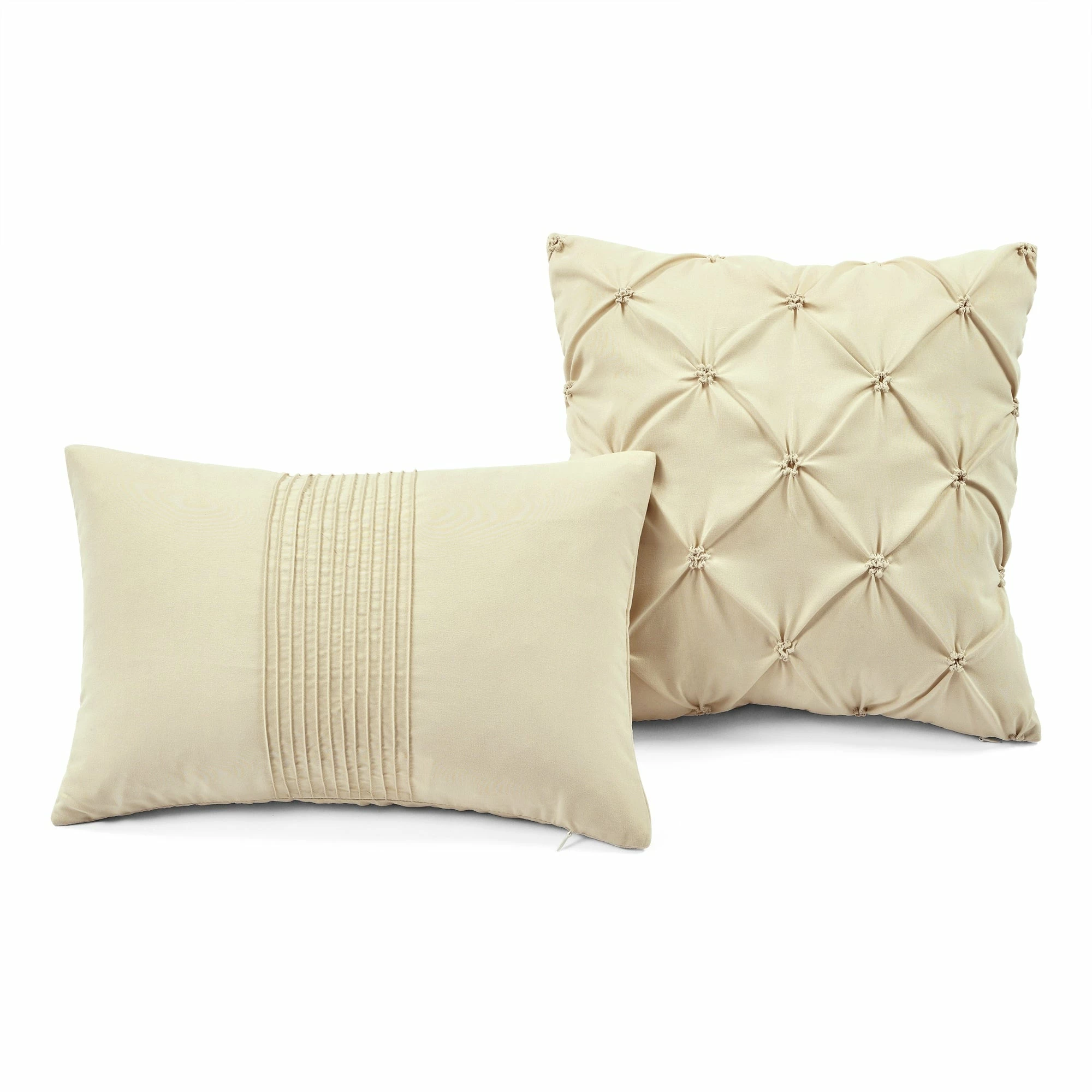 Budget ✨ Lush Decor Arora Pleat 5 Piece Comforter Set White ✨ 8 Budget ✨ Lush Decor Arora Pleat 5 Piece Comforter Set White ✨ - Image 8