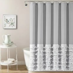 Top 10 🤩 Lush Decor Avery Ruffled Shower Curtain White 🔔