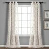 Brand new ✔️ Lush Decor Avon Trellis Grommet Sheer Window Curtain Panel Pair White 👍