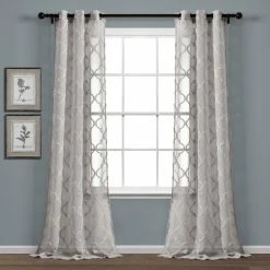 Brand new βοΈ Lush Decor Avon Trellis Grommet Sheer Window Curtain Panel Pair White π 17 Brand new βοΈ Lush Decor Avon Trellis Grommet Sheer Window Curtain Panel Pair White π -Lush Decor Shop Lush Decor Avon Trellis Grommet Sheer Window Curtain Panel Pair 2