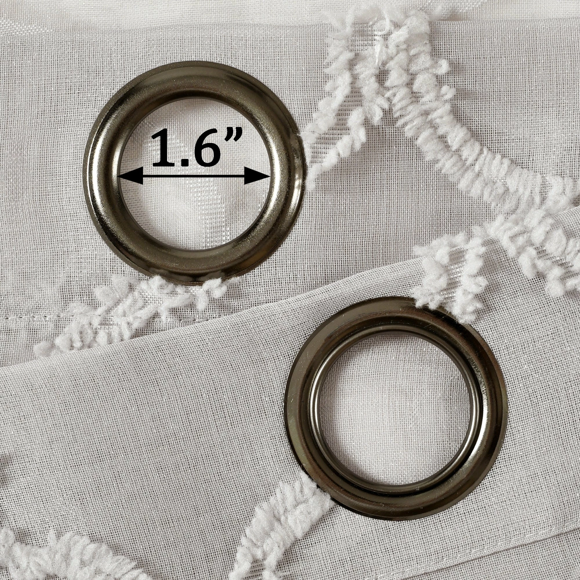 Brand new βοΈ Lush Decor Avon Trellis Grommet Sheer Window Curtain Panel Pair White π 8 Brand new βοΈ Lush Decor Avon Trellis Grommet Sheer Window Curtain Panel Pair White π - Image 8