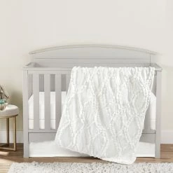 New 🔔 Lush Decor Baby Avon Embellished Soft Baby/Toddler 3 Piece Bedding Set - 50" X 36" 😍