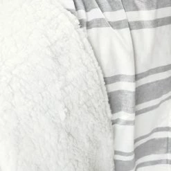 Cheap 🥰 Lush Decor Baby Farmhouse Stripe Soft Sherpa Blanket - 40" X 30" 🎉 -Lush Decor Shop Lush Decor Baby Farmhouse Stripe Soft Sherpa Blanket 3