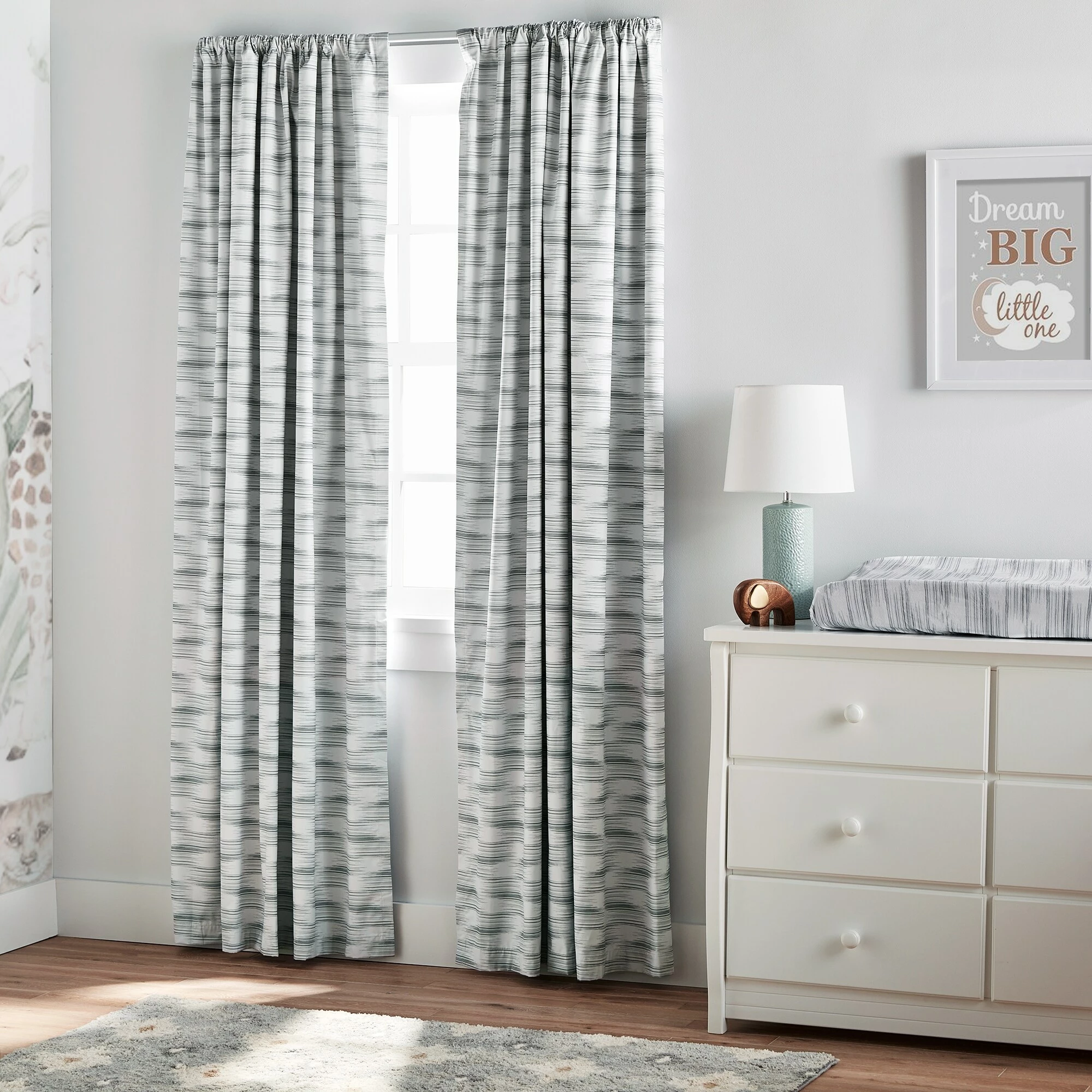 Hot Sale ๐ Lush Decor Baby Jungle Adventure Geo Blackout Single Window Curtain Panel Gray ๐งจ 2 Hot Sale ๐ Lush Decor Baby Jungle Adventure Geo Blackout Single Window Curtain Panel Gray ๐งจ - Image 2