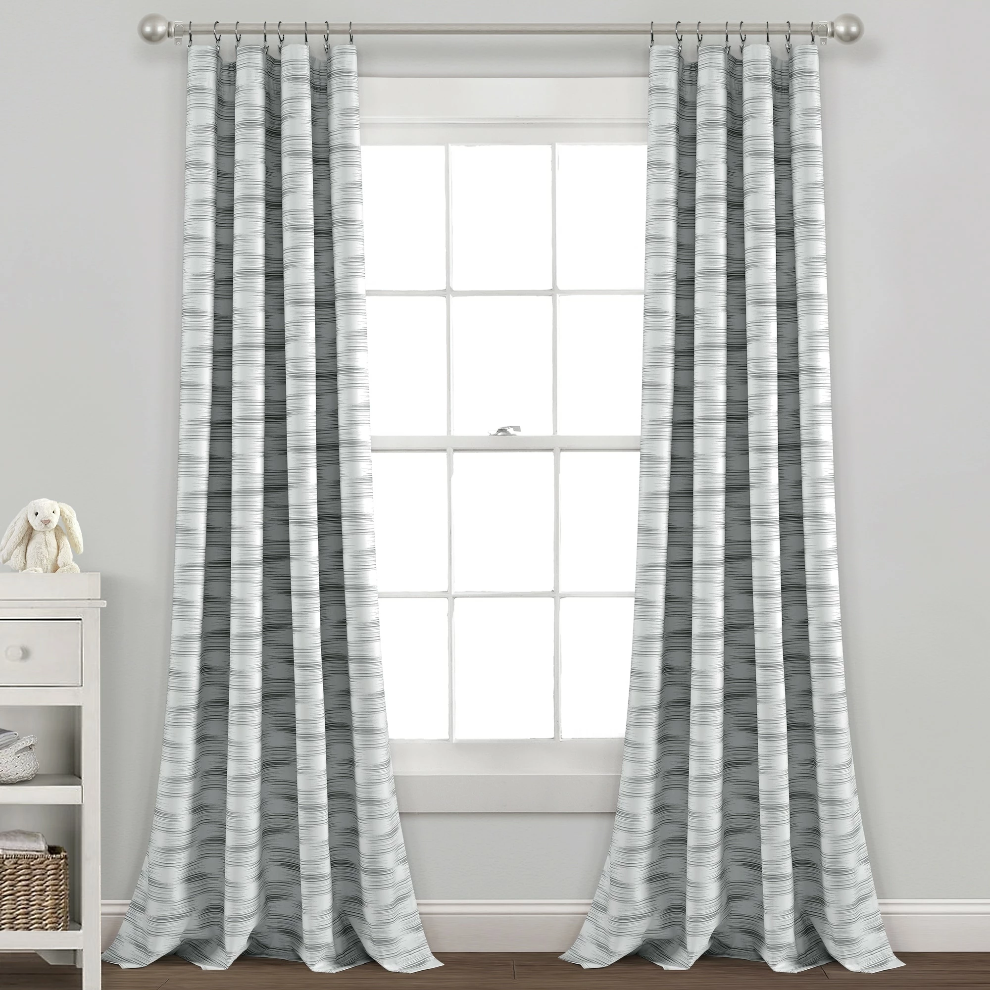 Hot Sale ๐ Lush Decor Baby Jungle Adventure Geo Blackout Single Window Curtain Panel Gray ๐งจ 3 Hot Sale ๐ Lush Decor Baby Jungle Adventure Geo Blackout Single Window Curtain Panel Gray ๐งจ - Image 3