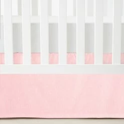 Brand new 🎉 Lush Decor Baby Printed Linen Textured Solid Crib 👗 Skirt Ivory 🧨 -Lush Decor Shop Lush Decor Baby Printed Linen Textured Solid Crib Skirt 2