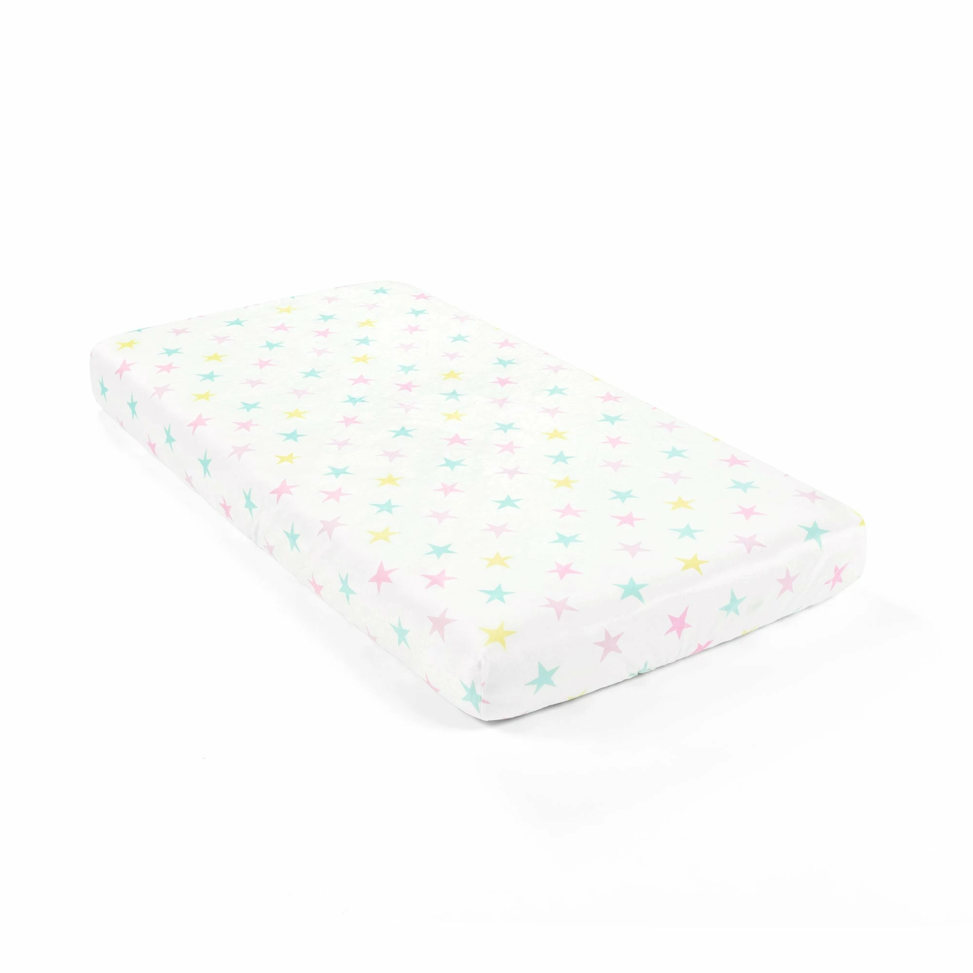 Coupon 👏 Lush Decor Baby Rainbow Allover Stars Soft & Plush Fitted Crib Sheet - 52"x 28" X 9" 😉 3 Coupon 👏 Lush Decor Baby Rainbow Allover Stars Soft & Plush Fitted Crib Sheet - 52"x 28" X 9" 😉 - Image 3
