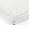 Promo 🤩 Lush Decor Baby Stripe Soft & Plush Fitted Crib Sheet - 52"x 28" X 9" ⌛