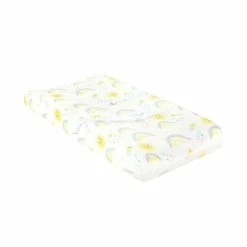 Promo ✨ Lush Decor Baby Sunshine Rainbow Soft & Plush Changing Pad Cover - 32" X 16" X 5" ✨