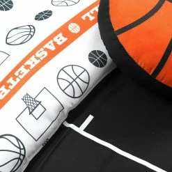 Buy 🔔 Lush Decor 🏀 Basketball Game Reversible Oversized Comforter Set Black/orange 😀 -Lush Decor Shop Lush Decor Basketball Game Reversible Oversized Comforter Set 12