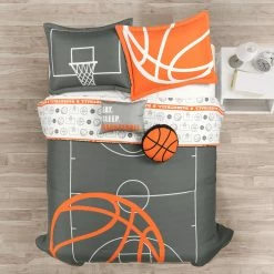 Buy 🔔 Lush Decor 🏀 Basketball Game Reversible Oversized Comforter Set Black/orange 😀 -Lush Decor Shop Lush Decor Basketball Game Reversible Oversized Comforter Set 8