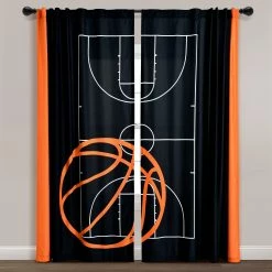 Wholesale ✨ Lush Decor 🏀 Basketball Game Window Curtain Panels Set 👍
