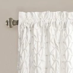 Coupon 🔥 Lush Decor Bayview Elastic Embroidery Window Curtain Panels - 108" X 54" 🔥 -Lush Decor Shop Lush Decor Bayview Elastic Embroidery Window Curtain Panels 2