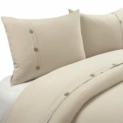 Best deal 🤩 Lush Decor Belgian Flax Prewashed Linen Rich Cotton Blend Duvet Cover 3 Piece Set 🎉 -Lush Decor Shop Lush Decor Belgian Flax Prewashed Linen Rich Cotton Blend Duvet Cover 3 Piece Set 13