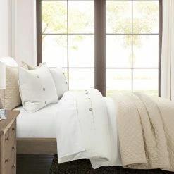 Best deal π€© Lush Decor Belgian Flax Prewashed Linen Rich Cotton Blend Duvet Cover 3 Piece Set π
