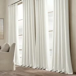 Cheapest ❤️ Lush Decor Belgian Flax Prewashed Linen Rich Cotton Blend Window Curtain Panel Single ✨