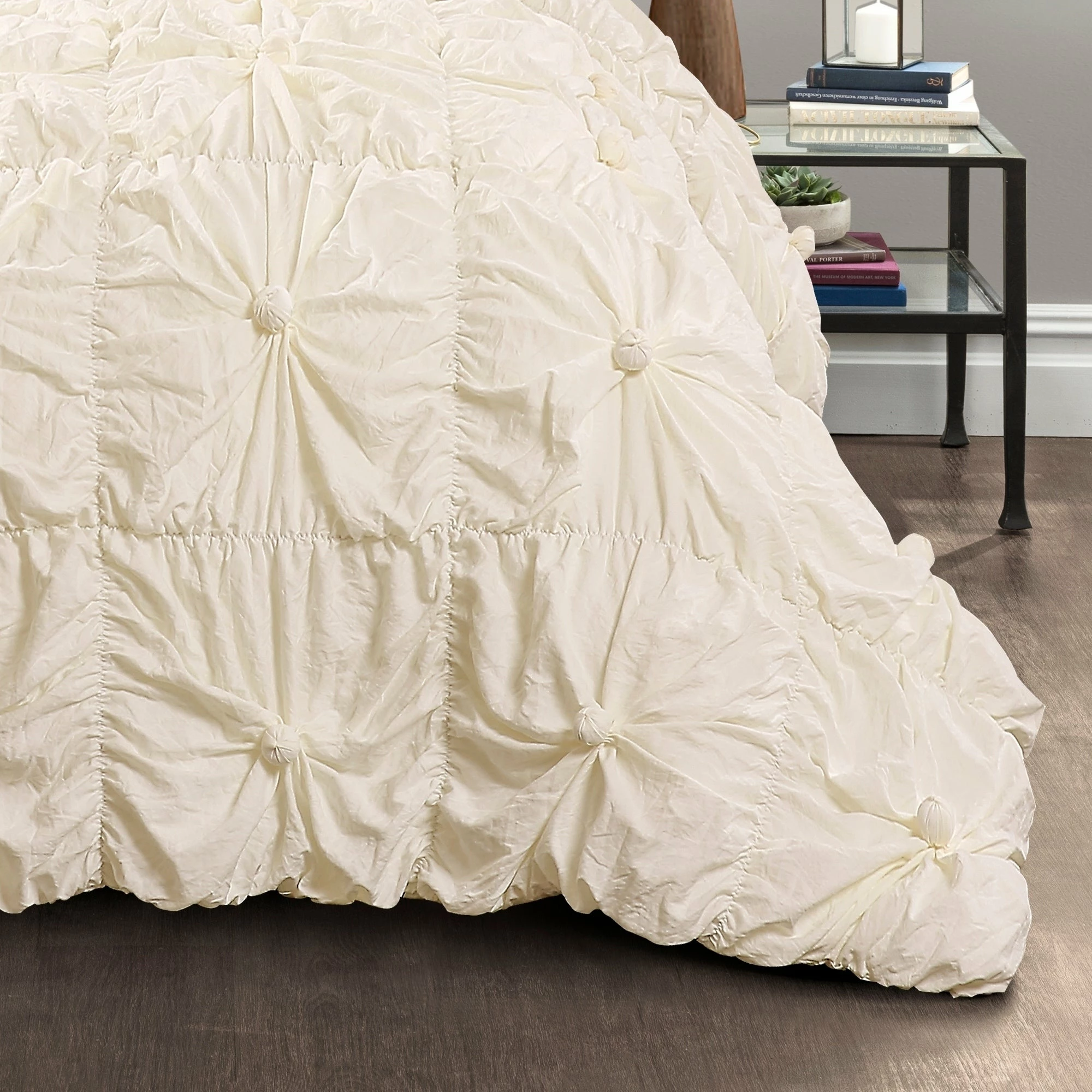 Best deal π€© Lush Decor Bella Sabby Chic 3 Piece Comforter Set Light Gray π 3 Best deal π€© Lush Decor Bella Sabby Chic 3 Piece Comforter Set Light Gray π - Image 3