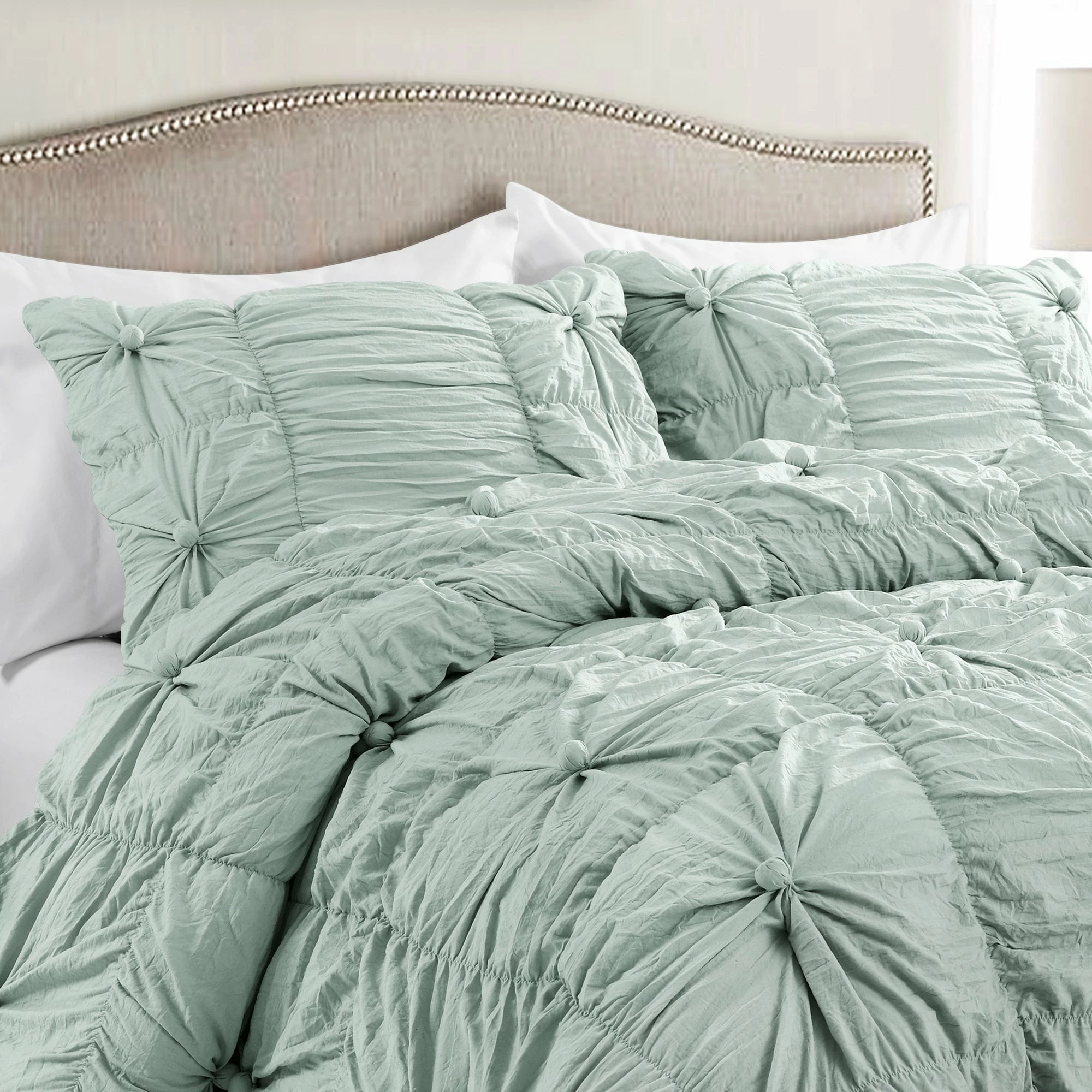 Best deal π€© Lush Decor Bella Sabby Chic 3 Piece Comforter Set Light Gray π 11 Best deal π€© Lush Decor Bella Sabby Chic 3 Piece Comforter Set Light Gray π - Image 11