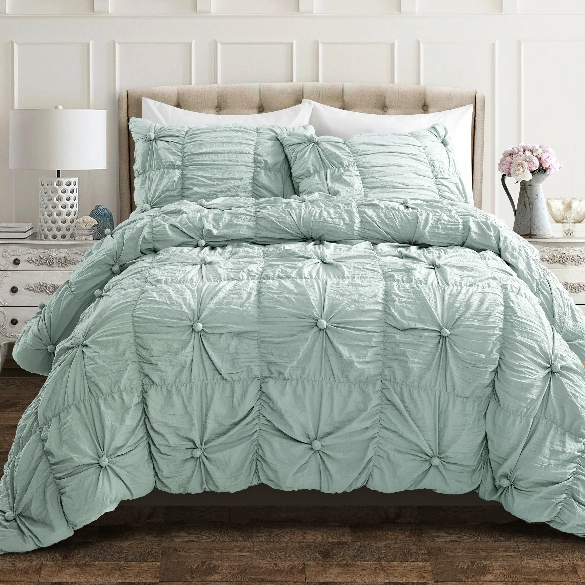 Best deal π€© Lush Decor Bella Sabby Chic 3 Piece Comforter Set Light Gray π 10 Best deal π€© Lush Decor Bella Sabby Chic 3 Piece Comforter Set Light Gray π - Image 10