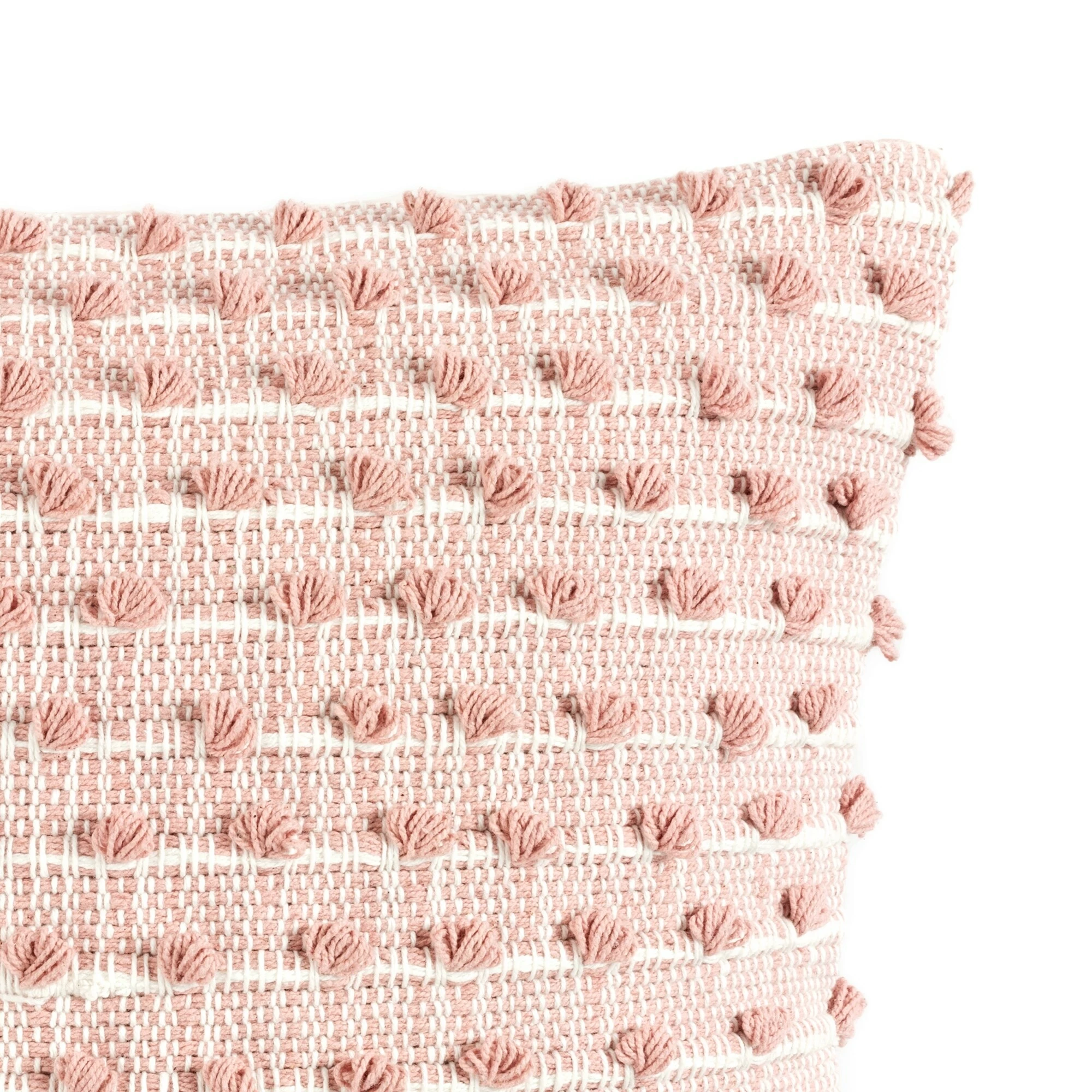 Hot Sale β Lush Decor Berka Stripe Decorative Pillow Single Misty Rose π 4 Hot Sale β Lush Decor Berka Stripe Decorative Pillow Single Misty Rose π - Image 4