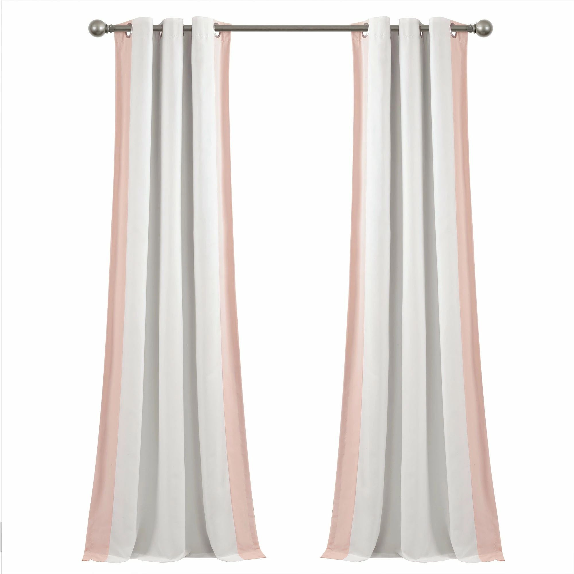 Promo ๐ Lush Decor Block Border 100% Lined Grommet Blackout Window Curtain Panel Single White/navy ๐ 13 Promo ๐ Lush Decor Block Border 100% Lined Grommet Blackout Window Curtain Panel Single White/navy ๐ - Image 13