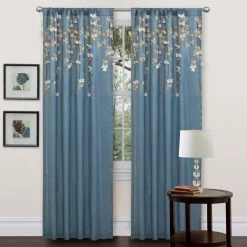 Best Pirce π€© Lush Decor Blue Faux Silk 84-inch Flower Drop Single Curtain Panel β 19 Best Pirce π€© Lush Decor Blue Faux Silk 84-inch Flower Drop Single Curtain Panel β -Lush Decor Shop Lush Decor Blue Faux Silk 84 inch Flower Drop Single Curtain Panel 7