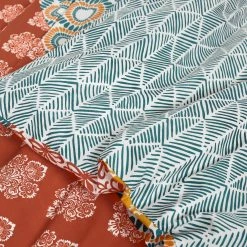 Flash Sale ✨ Lush Decor Bohemian Stripe Reversible 3 Piece Cotton Duvet Set Turquoise&orange 🎉 -Lush Decor Shop Lush Decor Bohemian Stripe Reversible 3 Piece Cotton Duvet Set 5