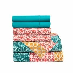 Cheap 😉 Lush Decor Bohemian Stripe Soft 6 Piece Sheet Set 🔥 -Lush Decor Shop Lush Decor Bohemian Stripe Soft 6 Piece Sheet Set 2