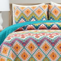 Promo ✔️ Lush Decor Boho Chevron 3 Piece Quilt Set ⌛ -Lush Decor Shop Lush Decor Boho Chevron 3 Piece Quilt Set 4