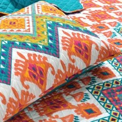Promo ✔️ Lush Decor Boho Chevron 3 Piece Quilt Set ⌛ -Lush Decor Shop Lush Decor Boho Chevron 3 Piece Quilt Set 5