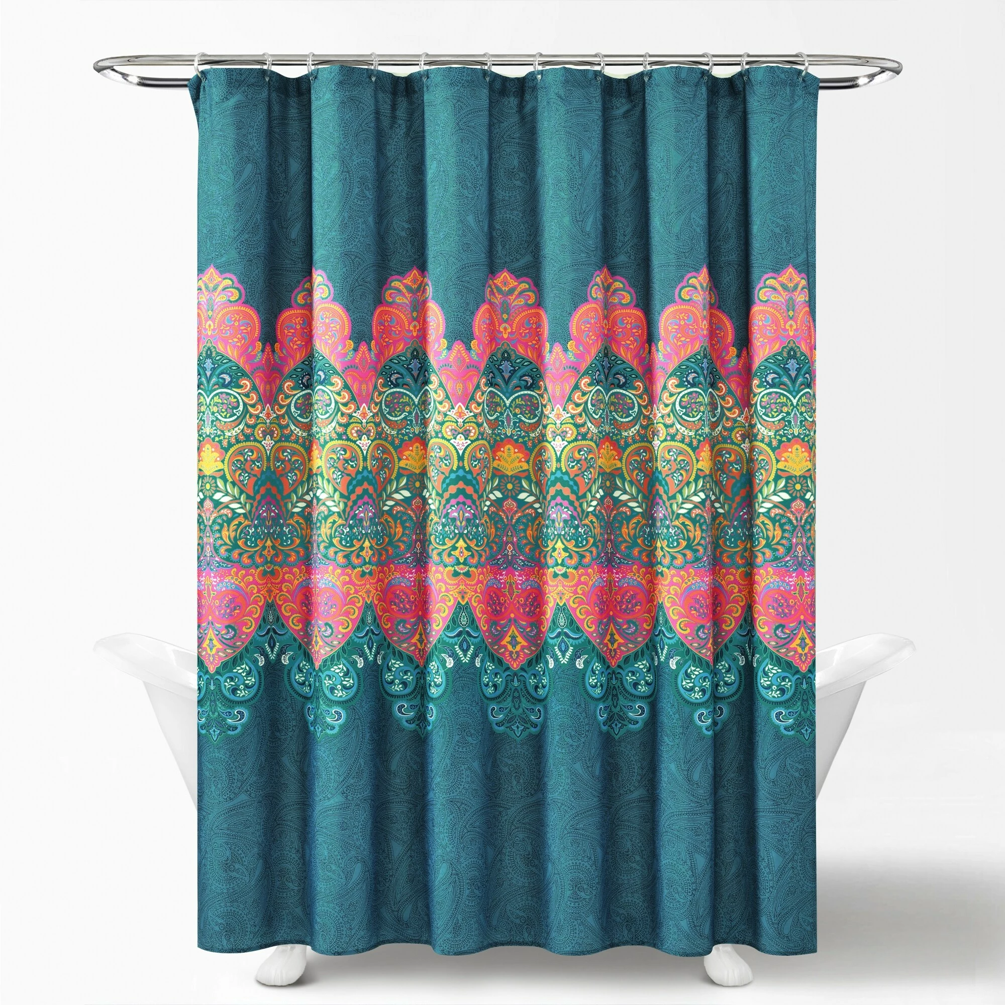 Wholesale π₯° Lush Decor Boho Chic Shower Curtain With Peva Lining And Rings Set Seafoam β 13 Wholesale π₯° Lush Decor Boho Chic Shower Curtain With Peva Lining And Rings Set Seafoam β - Image 13
