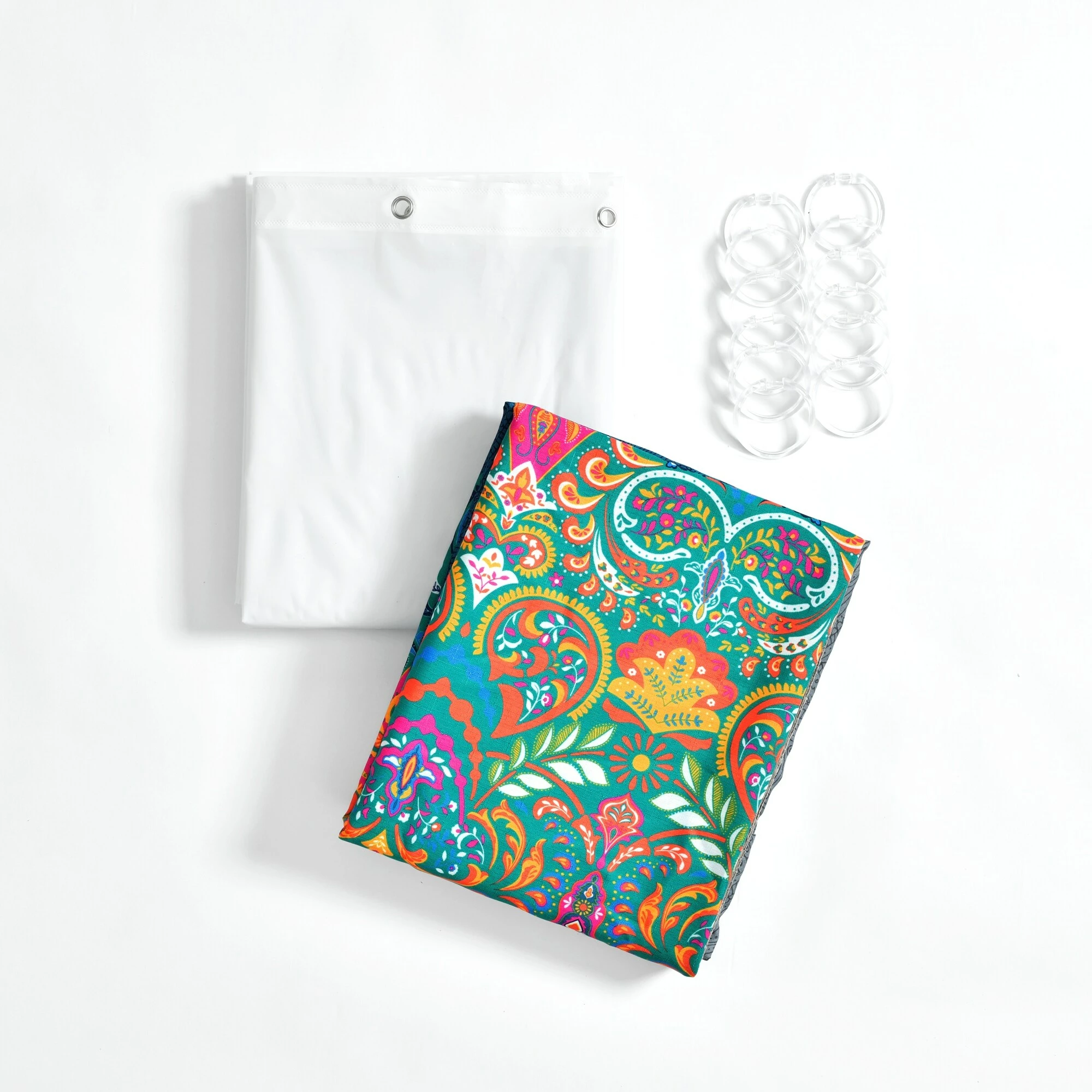 Wholesale π₯° Lush Decor Boho Chic Shower Curtain With Peva Lining And Rings Set Seafoam β 15 Wholesale π₯° Lush Decor Boho Chic Shower Curtain With Peva Lining And Rings Set Seafoam β - Image 15