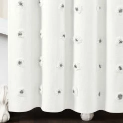 Cheapest ⌛ Lush Decor Boho Circle Tufted Yarn Dyed Eco-Friendly Recycled Cotton Shower Curtain Single Gray 😀 -Lush Decor Shop Lush Decor Boho Circle Tufted Yarn Dyed Eco Friendly Recycled Cotton Shower Curtain Single 6