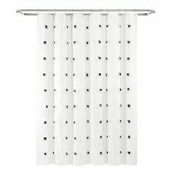 Cheapest ⌛ Lush Decor Boho Circle Tufted Yarn Dyed Eco-Friendly Recycled Cotton Shower Curtain Single Gray 😀 -Lush Decor Shop Lush Decor Boho Circle Tufted Yarn Dyed Eco Friendly Recycled Cotton Shower Curtain Single 8