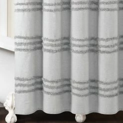 Coupon 🧨 Lush Decor Boho Kendra Tufted Yarn Dyed Eco-Friendly Recycled Cotton Shower Curtain Single Light Gray ✔️ -Lush Decor Shop Lush Decor Boho Kendra Tufted Yarn Dyed Eco Friendly Recycled Cotton Shower Curtain Single 10
